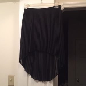 Black sheer Zara hi-low skirt